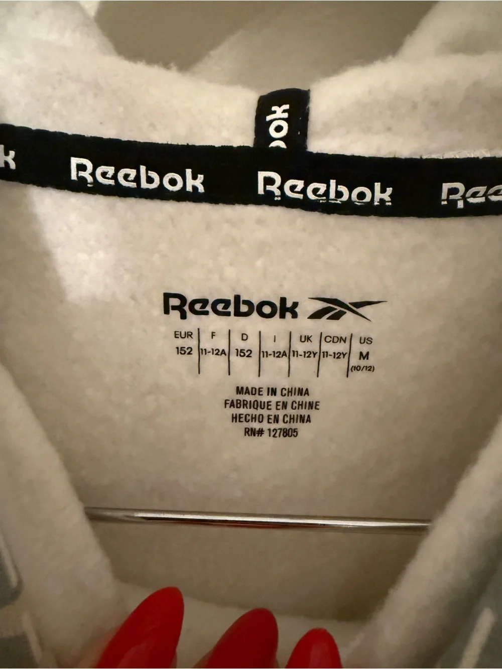 NWT! Reebok Boys Chalk Camo Logo Hoodie